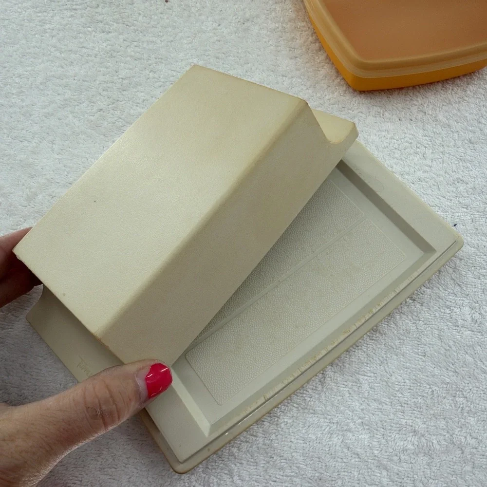 Lot Of Vintage Tupperware 18 Pieces Total Including Butter Holder Pitcher Labels